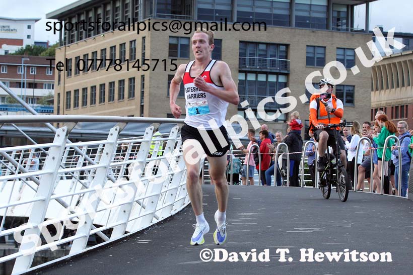 Quayside 5k Road Race, Newcastle/Gateshead, 2021, August 11th. Photo: David T. Hewitson/Sports for All Pics